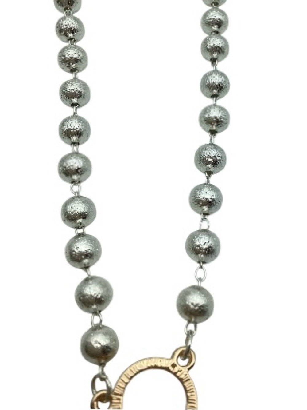 Evermore Quarterfoil Two-Tone Beaded Necklace (NWT) - Picture 11 of 16